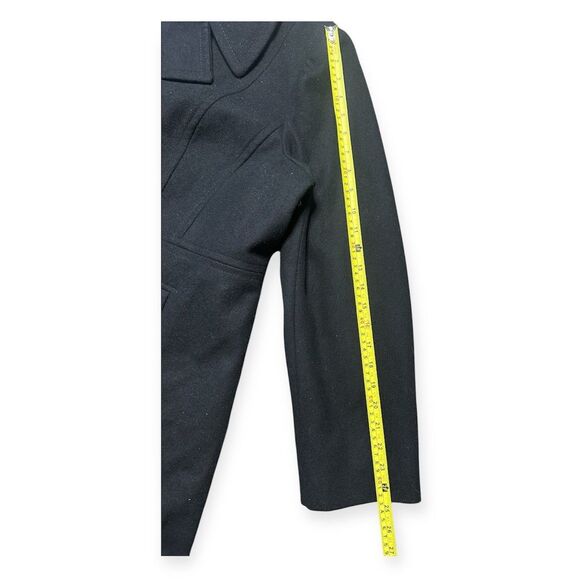 Anne Klein Pea Coat Women’s XXL Black Double Breasted Wool Blend Overcoat - Picture 7 of 9